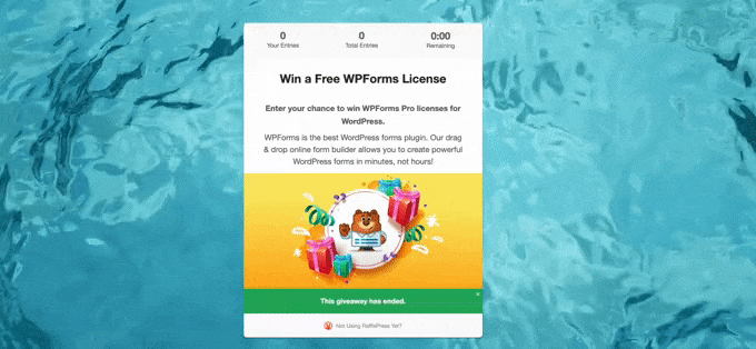 WordPress 中的 YouTube 視頻背景示例