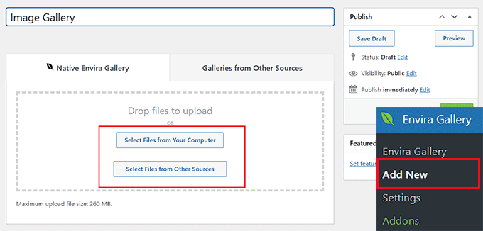 將圖像添加到圖庫