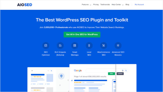 AIOSEO的登陸頁(yè)面