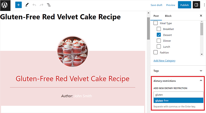 自定義分類預覽