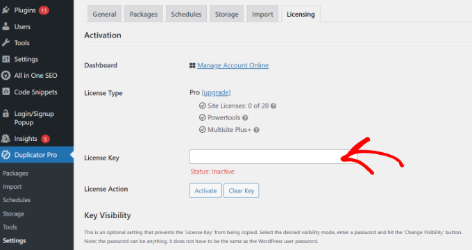 輸入您的復印機許可證