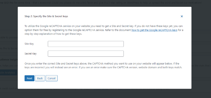 輸入谷歌驗證碼網站和密鑰