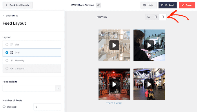 在智能手機和平板電腦上測試視頻源