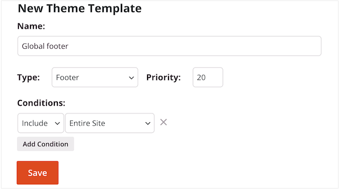 使用 SeedProd 創建自定義頁腳