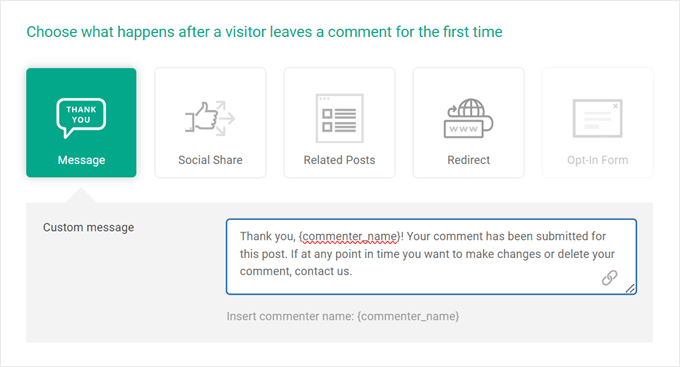 Thrive Comments 的評論后操作
