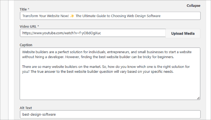 添加視頻幻燈片