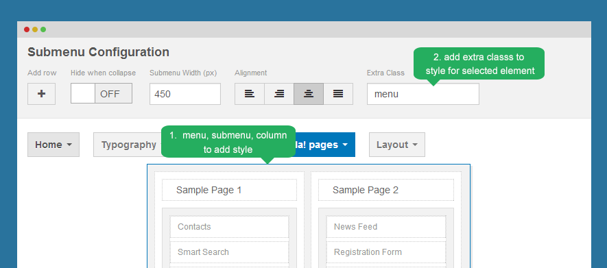 Megamenu風(fēng)格