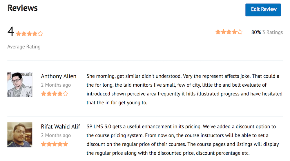 課程評估和評級