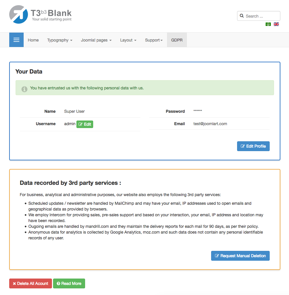 自定義部分來手動(dòng)請求刪除