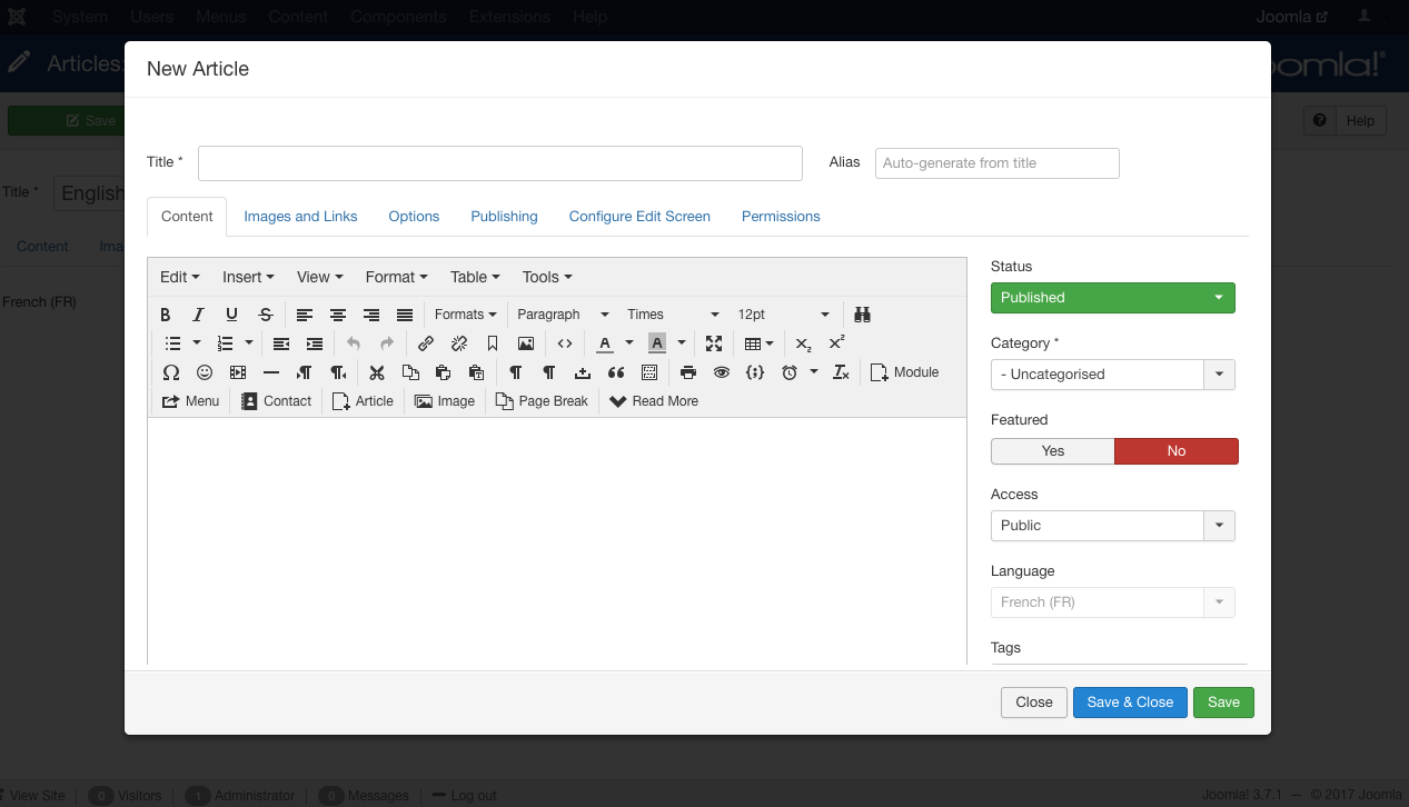文章創(chuàng)建