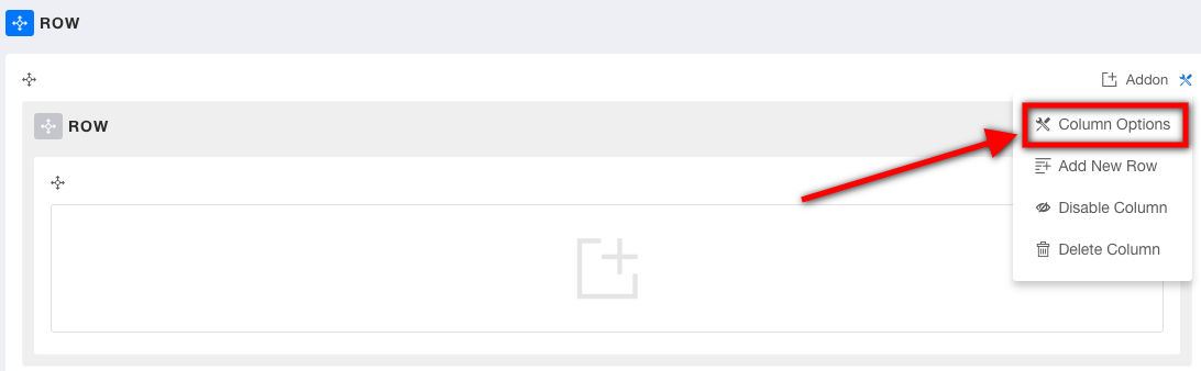 SP Page Builder列選項