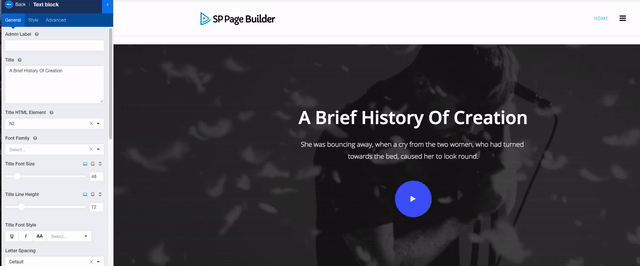 SP Page Builder編輯