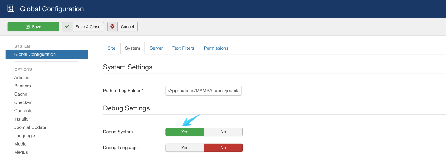 如何使用Joomla調試系統