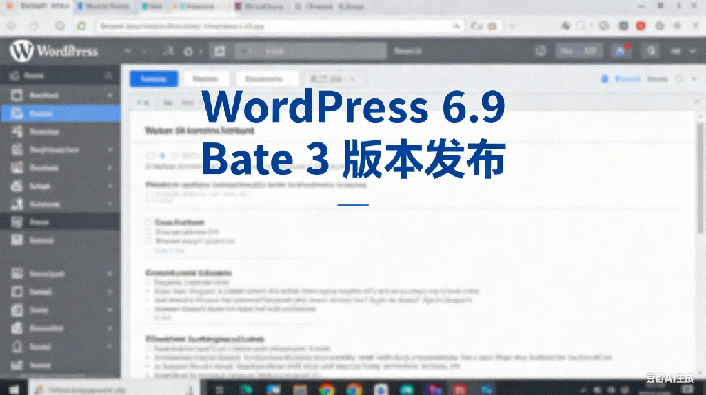 WordPress 6.9 Beta 3發布:全新數據視圖、字體庫與區塊綁定引領建站新體驗
