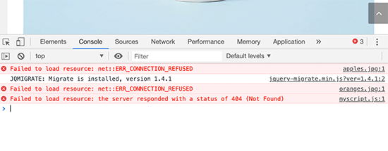 如何修復(fù)WordPress中“加載資源失敗”的錯誤